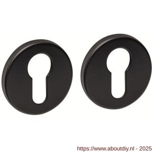 Intersteel Living 3410 cilinderrozetten verdekt diameter 53x9 mm structuur zwart - A26011076 - afbeelding 1