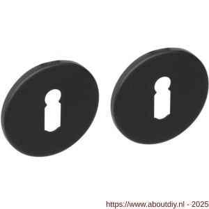 Intersteel Living 3431 sleutelrozetten verdekt diameter 53x5 mm structuur zwart - A26011093 - afbeelding 1