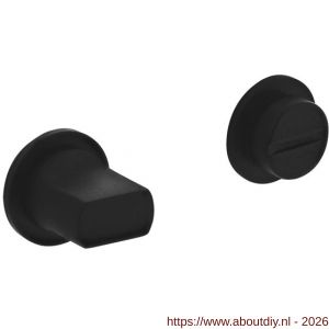 Intersteel Living 3438 WC-sluiting zelfklevend diameter 30x3 mm met stift 8x8 mm structuur zwart - A26009575 - afbeelding 1