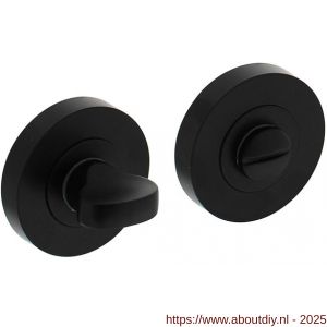 Intersteel Living 3476 WC-sluiting verdekt diameter 52x10 mm met nokken en stift 8x8 mm zwart - A26008281 - afbeelding 1