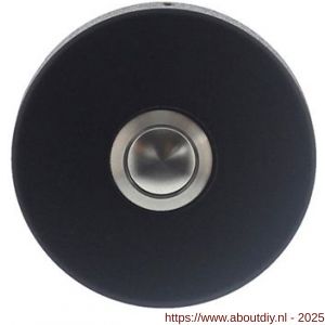 Intersteel Living 3990 beldrukker rond verdekt diameter 53x10 RVS-mat zwart - A26006811 - afbeelding 1