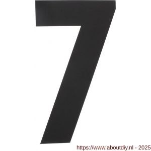 Intersteel Living 4021 huisnummer 7 XL hoogte 300 mm RVS structuur zwart - A26009183 - afbeelding 1