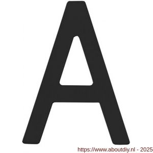 Intersteel Living 4026 huisletter A 100 mm RVS structuur zwart - A26009941 - afbeelding 1