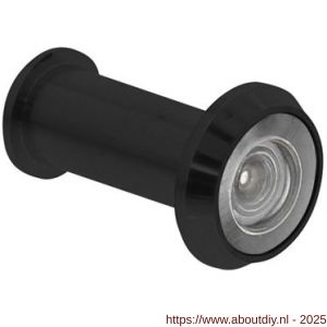 Intersteel Living 4055 deurspion 180 graden deurdikte 35-60 mm diameter 14 mm zwart - A26009946 - afbeelding 1