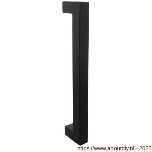 Intersteel Living 4330 deurgreep per stuk vierkant 325x60x25 mm hart op hart 300 mm RVS structuur zwart - A26010330 - afbeelding 1