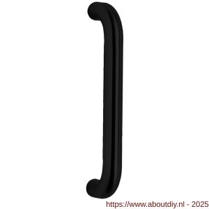 Intersteel Living 4333 deurgreep per stuk U-vorm 325x70x25 mm hart op hart 300 mm RVS structuur zwart - A26010332 - afbeelding 1