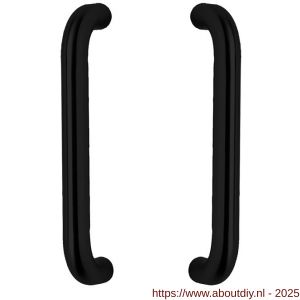 Intersteel Living 4333 deurgrepen per paar U-vorm 325x70x25 mm hart op hart 300 mm RVS structuur zwart - A26010333 - afbeelding 1
