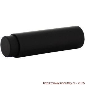 Intersteel Living 4421 deurstop diameter 22x80 mm wandmontage zwart - A26009198 - afbeelding 1