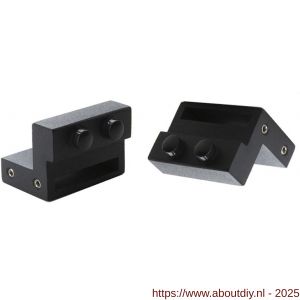 Intersteel 4501 set van 2 stoppers voor UITSLUITEND schuifdeursysteem 450121 mat zwart - A26010334 - afbeelding 1