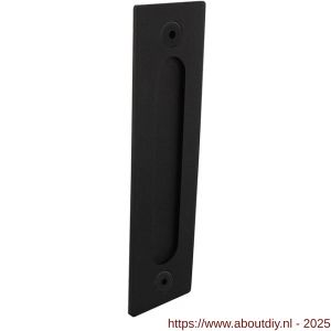 Intersteel Living 4501 schuifdeurkom rechthoekig opschroevend 220x60x6 mm zwart - A26009953 - afbeelding 1