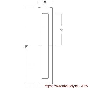 Intersteel Living 4540 sierhuls stomp 40x40 mm mat zwart - A26000016 - afbeelding 2