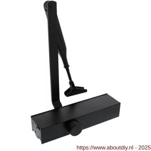 Intersteel Living 4801 deurdranger 120 met schaararm 207x55x40 mm zwart - A26007234 - afbeelding 1