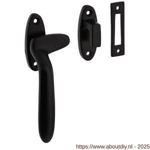 Intersteel Living 5614 raamsluiting Dudok links met sluitplaat en sluithaak zwart - A26009208 - afbeelding 1