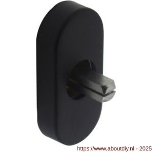 Intersteel 6050 basisplaat voor raamkruk hals diameter 18 mm mat zwart - A26003773 - afbeelding 1