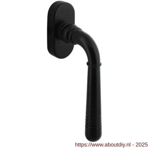 Intersteel Living 6170 raamkruk Helena op ovaal rozet zwart - A26010340 - afbeelding 1
