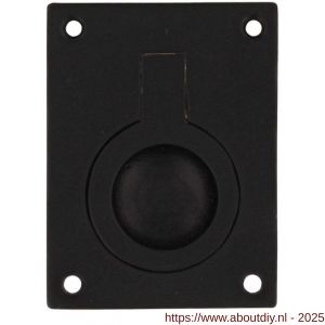 Intersteel Living 7526 luikring recht 50x39 mm zwart - A26009967 - afbeelding 1
