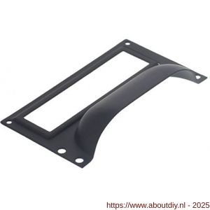Intersteel Living 8810 etiketgreep 73x43 mm zwart - A26003999 - afbeelding 1