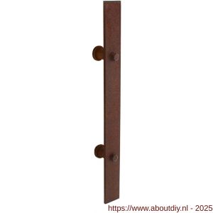 Intersteel 4501 deurgreep plat 400x40 mm voor schuifdeur antiek finish - A26007749 - afbeelding 1