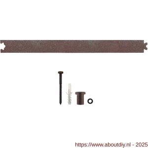 Intersteel 4501 tussenrail 45 cm voor schuifdeursysteem inclusief bevestigingsset antiek finish - A26008370 - afbeelding 1