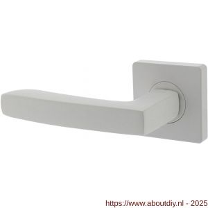 Intersteel 1712 deurkruk gatdeel links Minos op rozet verdekt 55x55x10 mm met nokken wit - A26009236 - afbeelding 1