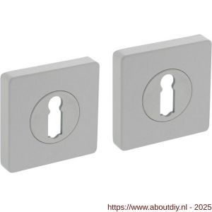 Intersteel Living 3185 sleutelrozetten verdekt 55x55x10 mm met nokken wit - A26011009 - afbeelding 1