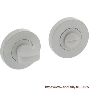 Intersteel Living 3476 WC-sluiting verdekt diameter 52x10 mm met nokken en stift 8x8 mm wit - A26009245 - afbeelding 1