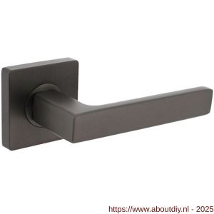 Intersteel 1713 deurkruk gatdeel rechts Hera op rozet verdekt 55x55x10 mm met nokken antraciet grijs - A26010385 - afbeelding 1