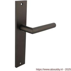Intersteel 1743 deurkruk gatdeel rechts Bastian op schild rechthoekig 245x45 mm blind antraciet grijs - A26010412 - afbeelding 1