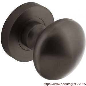 Intersteel Living 2126 knop rond vast op rozet diameter 52x10 mm met nokken en stift antraciet-grijs - A26010003 - afbeelding 1
