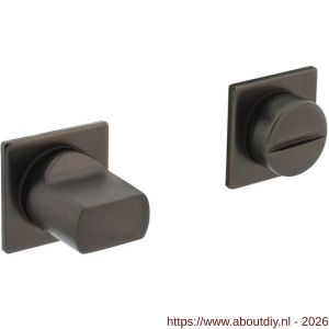 Intersteel Living 3439 WC-sluiting zelfklevend 30x30x3 mm met stift 8x8 mm antraciet grijs - A26010440 - afbeelding 1