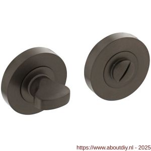 Intersteel Living 3476 WC-sluiting verdekt diameter 52x10 mm met nokken en stift 8x8 mm antraciet grijs - A26010013 - afbeelding 1