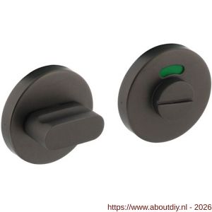 Intersteel Living 3512 WC-sluiting verdekt diameter 53x8 mm met nokken en stift 8x8 mm antraciet grijs - A26010443 - afbeelding 1