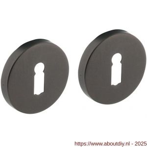 Intersteel 3512 sleutelrozetten verdekt diameter 53x8 mm met nokken antraciet grijs - A26011379 - afbeelding 1