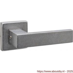 Intersteel 0612 deurkruk gatdeel Amsterdam op rozet verdekt 53x53X10 mm RVS getrommeld - A26011259 - afbeelding 1