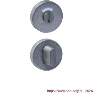 Intersteel 3410 WC-sluiting verdekt diameter 53x10 mm met stift 8x8 mm RVS getrommeld - A26010862 - afbeelding 1