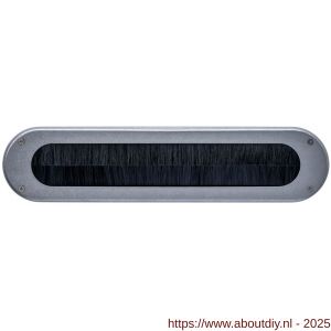 Intersteel 4015 tochtwering ovaal 340x80 mm RVS getrommeld - A26010841 - afbeelding 1