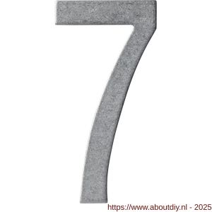 Intersteel 4020 huisnummer 7 150 mm RVS getrommeld - A26010833 - afbeelding 1