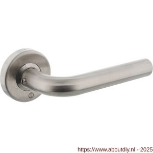 Intersteel 0570 deurkruk gatdeel Luzern op rozet verdekt diameter 53x10 mm RVS - A26000740 - afbeelding 1