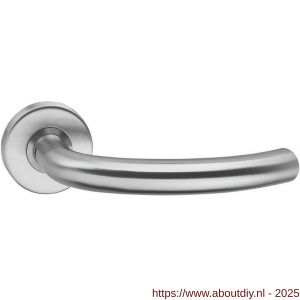 Intersteel 0605 deurkruk gatdeel Half rond op rozet verdekt diameter 53x10 mm RVS - A26000752 - afbeelding 1
