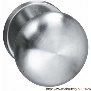 Intersteel 0610 deurkruk gatdeel Paddenstoel op rozet met ring RVS - A26000756 - afbeelding 1