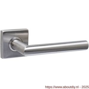 Intersteel 0611 deurkruk gatdeel Jura op rozet verdekt 53x53X10 mm RVS - A26011265 - afbeelding 1