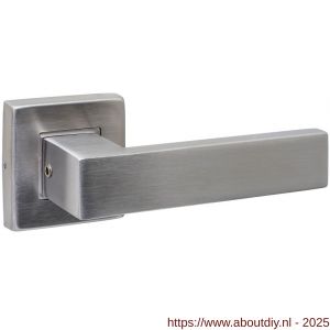 Intersteel 0612 deurkruk gatdeel Amsterdam op rozet verdekt 53x53X10 mm RVS - A26011258 - afbeelding 1