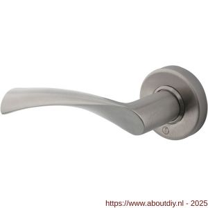 Intersteel 0619 deurkruk gatdeel links Vlinder op rozet verdekt diameter 53x10 mm RVS - A26000500 - afbeelding 1