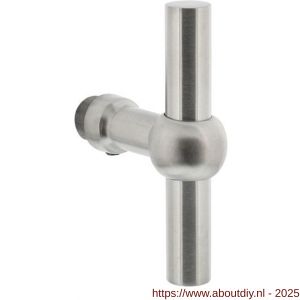 Intersteel 0633 deurkruk gatdeel T-model bol RVS - A26001485 - afbeelding 1