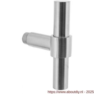 Intersteel 0633 deurkruk gatdeel T-recht model voor espagnolet RVS - A26005289 - afbeelding 1