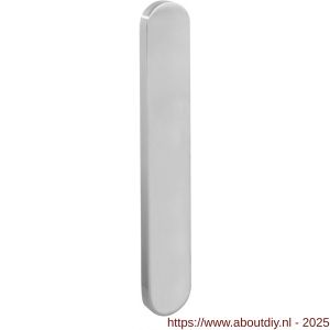 Intersteel 0660 schild XL ovaal verdekt 278x40x10 mm geheel blind RVS - A26005298 - afbeelding 1