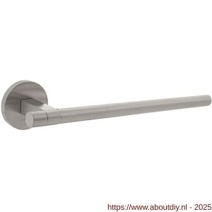 Intersteel 0719 deurkruk Shiraat by Grand en Johnson op rozet éénzijdig verdekt rechts diameter 55x8 mm RVS - A26011177 - afbeelding 1