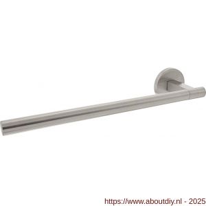 Intersteel 0719 deurkruk gatdeel links Shiraat by Grand en Johnson op rozet verdekt diameter 55x8 mm RVS - A26011293 - afbeelding 1