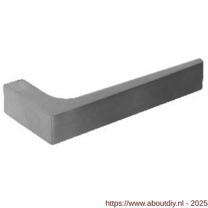 Intersteel 0722 deurkruk gatdeel rechts Moors nummer 1 met rozet verdekt 50x50x5 mm met nokken RVS - A26001507 - afbeelding 1