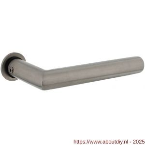 Intersteel Living 0920 deurkruk Jura met rozet zelfklevend diameter 30x3 mm RVS - A26010453 - afbeelding 1